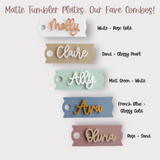 Personalized Stanley Tumbler Name Plate for Quencher H2.0