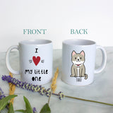 Personalized Cat Mug "I Love My Little One" - White Ceramic Custom Mug