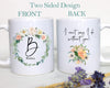 Pink Blush Roses Floral I Can't Say I Do Without You Custom Name - White Ceramic Mug