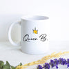 Personalized Queen Initial - White Ceramic Mug