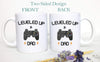 Leveled Up to Dad PlayStation - White Ceramic Mug - Inkpot