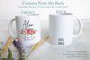 Bohemian Boho Floral Will You Be My Bridesmaid Custom Name - White Ceramic Mug - Inkpot
