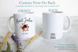Personalized Aunt Name - White Ceramic Mug - Inkpot