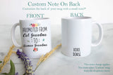 Promoted From Cat Grandma To Human Grandma #2 - White Ceramic Mug