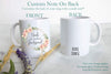 Boho Floral Wreath Will You Be My Bridesmaid? Custom Name - White Ceramic Mug