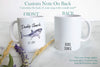 Daddy Shark Watercolor Mug  - White Ceramic Mug