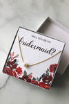 Bridesmaid Pearl Necklace Gift - Red Floral #2 - Inkpot