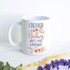 I Deliver Babies, What's Your Superpower? Peach - White Ceramic Mug