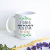 If Found In Microwave Please Return To Custom Name Floral - White Ceramic Mug - Inkpot