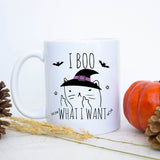 I Boo What I Want Mug - I Do What I Want Cat Mug, Cat Lovers Mug, Rude Cat Coffee Mug, Cat Lady Gift, Funny Coffee Mug, Halloween Mug