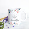 Best Friends Long Distance Floral - White Ceramic Mug