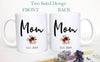 Mom and Dad Individual or Mug Set EST #4 - White Ceramic Mug