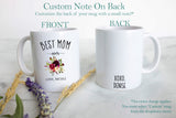 Best Mom Ever Floral - White Ceramic Mug
