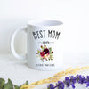 Best Mom Ever Floral - White Ceramic Mug