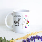 Other Husbands Vs. You Unicorn - White Ceramic Mug