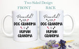 Promoted From Dog Grandma To Human Grandma - White Ceramic Mug - Inkpot