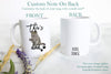 Personalized Grey British Shorthair Cat Mom and Dad Individual or Mug Set - White Ceramic Custom Mug
