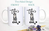 Personalized Norwegian Cat Mom and Dad Individual or Mug Set #2 - White Ceramic Custom Mug
