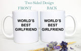 World's Best Girlfriend Mug, Gift for Her, Anniversary Gift, Girlfriend Gift, Custom Personalized Girlfriend Gift, Girlfriend Christmas Gift