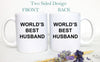 World's Best Husband Mug,Husband Christmas Gift, Gift for Him, Anniversary Gift, Husband Gift Custom Personalized Husband Gift,Newlywed gift