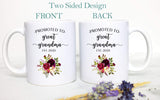 Promoted to Great Grandpa and Grandma Individual or Mug Set - White Ceramic Mug