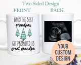 Only The Best Grandpas Get Promoted to Great Grandpa - White Ceramic Mug - Inkpot