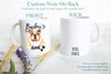 Personalized Bulldog Mom and Dad Individual or Mug Set - White Ceramic Custom Mug