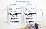 Promoted From Dog Grandpa To Human Grandpa - White Ceramic Mug