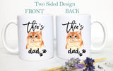 Personalized British Shorthair Cat Mom and Dad Individual or Mug Set - White Ceramic Custom Mug