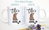 Personalized Brown Tabby Cat Mom and Dad Individual or Mug Set - White Ceramic Custom Mug