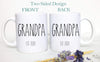 Grandpa and Grandma Rae Dunn Inspired Individual or Mug Set - White Ceramic Mug