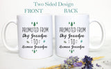 Promoted From Dog Grandma and Grandpa To Human Grandma and Grandpa Individual or Mug Set #2 - White Ceramic Mug - Inkpot