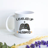 Leveled Up to Husband Nintendo - White Ceramic Mug