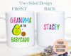 Grandma of the of the Baby Avocado Mug, New Grandma Gift, Baby Announcement, Best Grandma Gift, Grandmother Gift,Mother's Day Gift, Avocado
