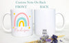 Personalized Name Pastel Rainbow - White Ceramic Mug