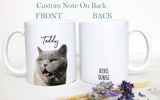 Custom Cat Pet Portrait - White Ceramic Mug