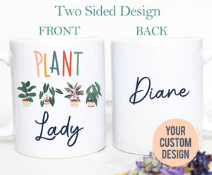 Personalized Plant Lady Mug, Housewarming Gift, Mom Gift, Funny Mug, Gift for Women, Plant Lover Gift, Birthday Gift, Gardener Mug