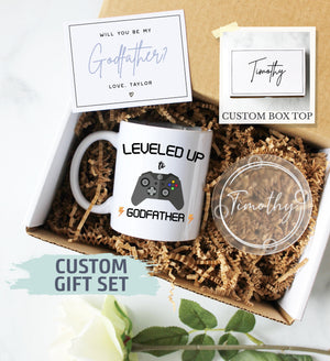 Personalized Godfather Gift Box | New Godfather Gift, Baptism Gift, Godfather Proposal, Will You Be My Godfather, Godparent Gift, Godfather