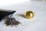 Gold Loose Leaf Tea Infuser | Stainless Steel Tea Ball, Tea Steeper, Loose Leaf Tea Strainer, Mesh Tea Filter For Mug, Tea Leaf Holder