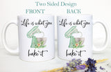 Custom Mug For Baker | Life is What You Bake It Mug, Funny Gift for Baker, Baking Mug for Her, Pastry Chef Gift, Personalized Baking Mug