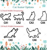 Personalized Cat Ornament | Cat Ornament, Pet Ornament, Gift for Cat Lover, Cat Name Ornament, Personalized Cat Ornament, Cat Name Ornament