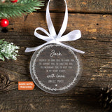 Personalized Thank You Godmother Godfather Ornament | Godmother Godfather Gift, Baptism Ornament, Godparent Thank You Gift, Christening Gift