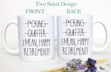 Fucking Quitter I Mean Happy Retirement Mug | Retirement Gift for Coworker, Retirement Gift Funny, Going Away Gifts For Coworker, Farewell