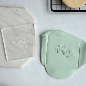 Happy Father's Day Fondant Embosser Stamp and Cutter | Cookie Stamp, Embosser Stamp, Debosser, Father's Day Fondant Stamp, Father's Day