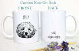 Personalized Dog Face Mug | Dog Lovers Gift, Custom Dog Mug, Dog Mom Mug, Dog Dad, Custom Pet Portrait, Personalized Dog Mug, Pet Memorial