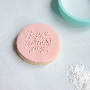 Happy Mother's Day Fondant Embosser Stamp and Cutter | Cookie Stamp, Embosser Stamp, Debosser, Mother's Day Fondant Stamp, Fondant Embosser